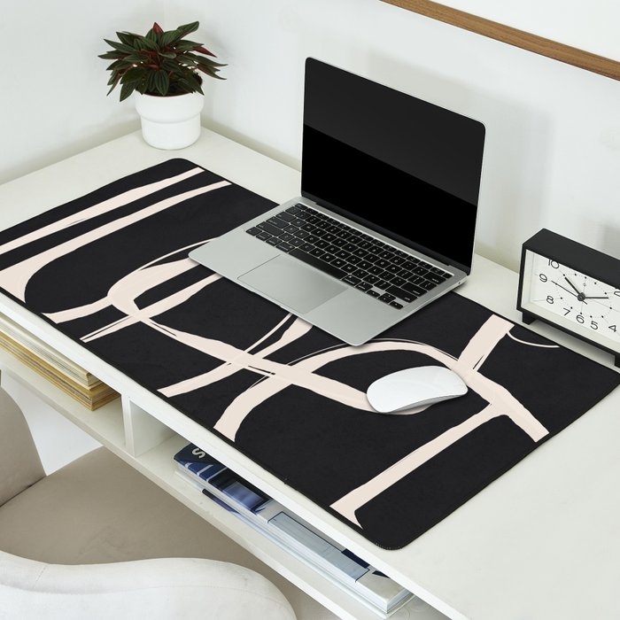 Modern Minimalist One Line Art 1 Desk Mat Gallery Image 2