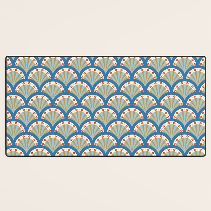 Asian Fan Pattern Desk Mat Gallery Image 3