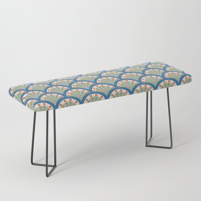 Asian Fan Pattern Bench Gallery Image 1