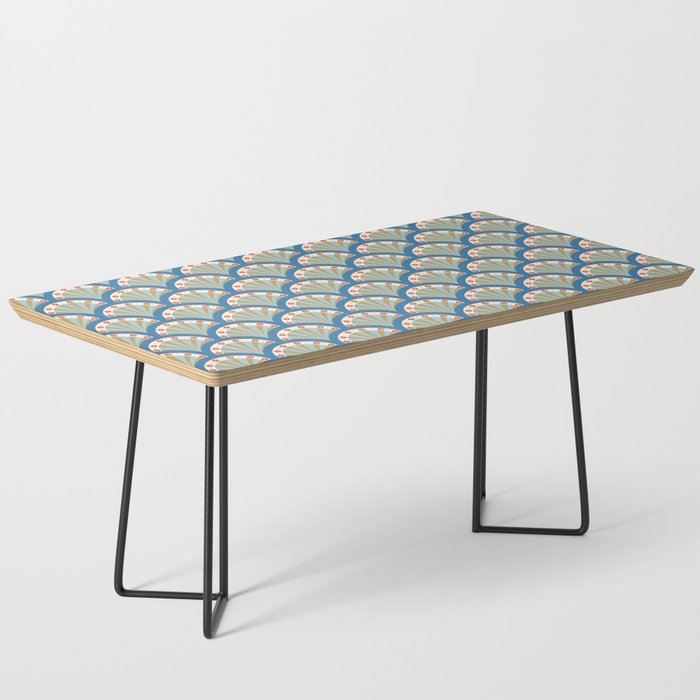 Asian Fan Pattern Coffee Table Gallery Image 1