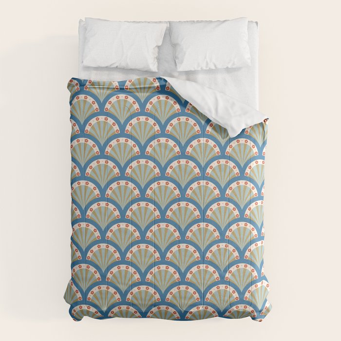 Asian Fan Pattern Comforter Gallery Image 6