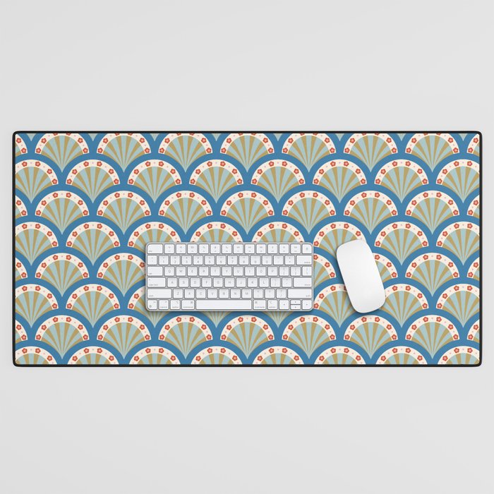 Asian Fan Pattern Desk Mat Gallery Image 1