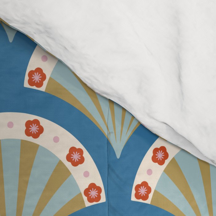 Asian Fan Pattern Comforter Gallery Image 4