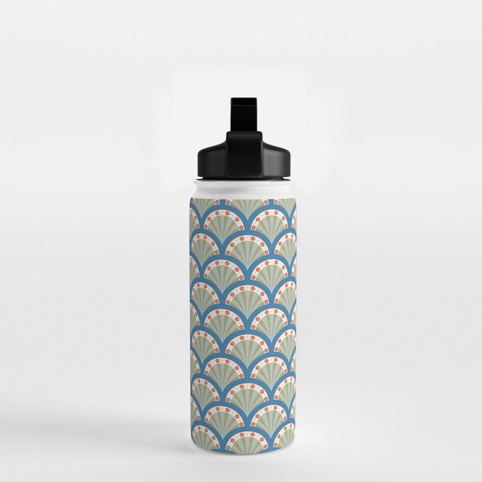 Asian Fan Pattern Water Bottle Gallery Image 2