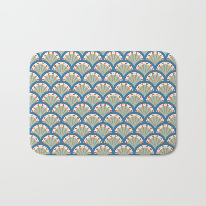Asian Fan Pattern Bath Mat Gallery Image 1