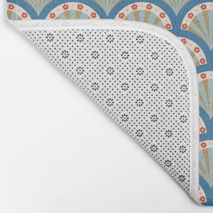 Asian Fan Pattern Bath Mat Gallery Image 2