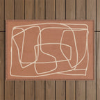 Abstract line art 22 Outdoor Rug Gallery Image 1