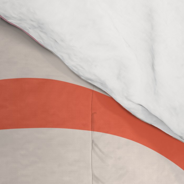 Mod Swirl Retro Abstract Pattern Pink and Orange Comforter Gallery Image 4