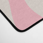 Mod Swirl Retro Abstract Pattern Pink and Orange Desk Mat Gallery Image 4