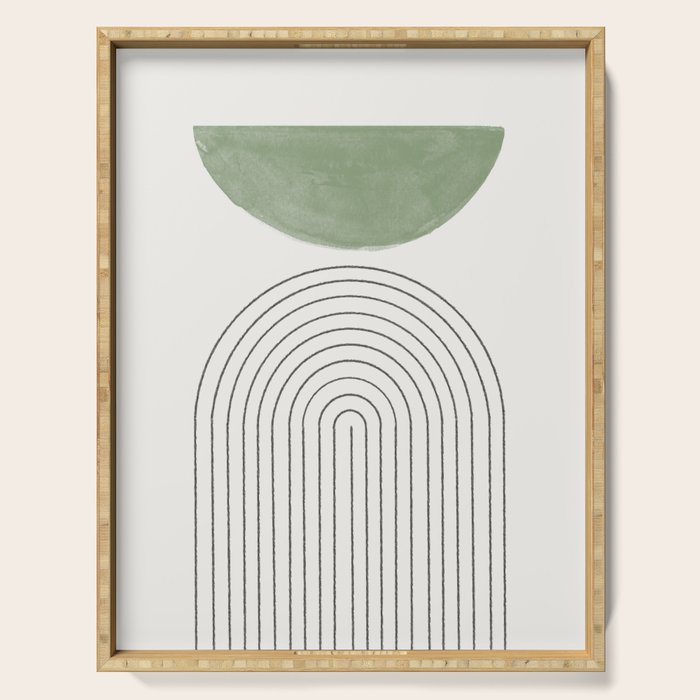Green Moon Arch Serving Tray Gallery Image 1