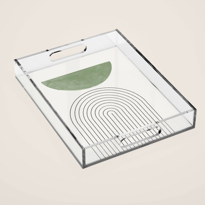 Green Moon Arch Acrylic Tray Gallery Image 1