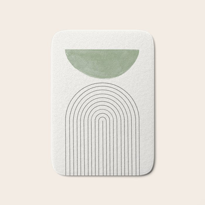 Green Moon Arch Bath Mat Gallery Image 1