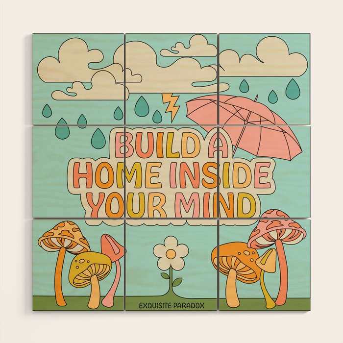 Home In Your Mind Wood Wall Art Gallery Image 1