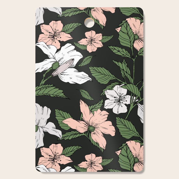 Flowers in the tropical night Cutting Board Gallery Image 1