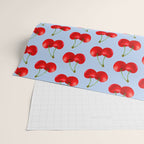 Y2K Cherries - Blue Pattern Large Wrapping Paper Gallery Image 2