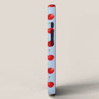 Y2K Cherries - Blue Pattern Large iPhone Case Gallery Image 2