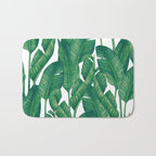 Jungle Leaves Tropical Botanical Bath Mat Gallery Image 1