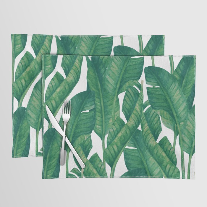 Jungle Leaves Tropical Botanical Placemat Gallery Image 1
