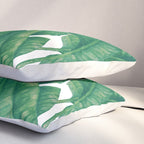 Jungle Leaves Tropical Botanical Pillow Sham Gallery Image 3