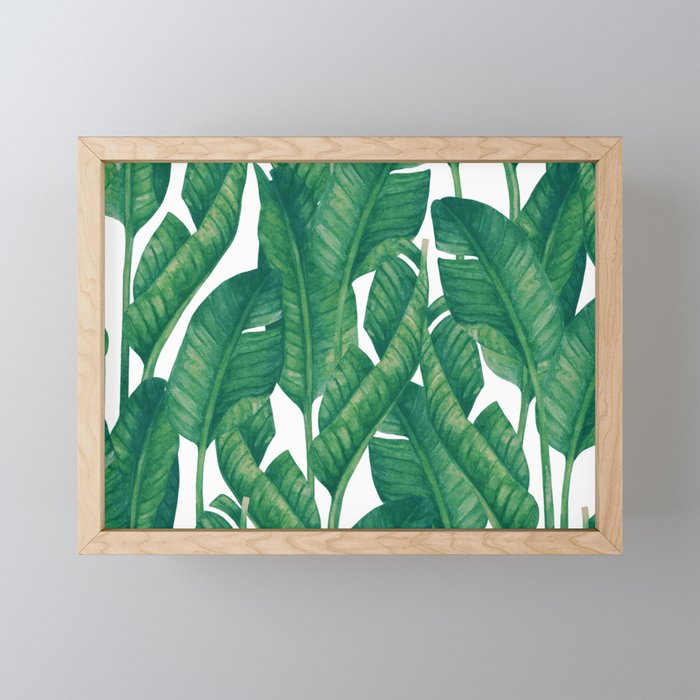 Jungle Leaves Tropical Botanical Mini Art Print Gallery Image 1