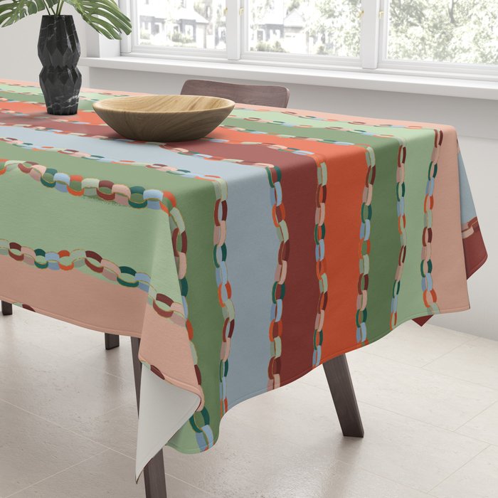 Paper Chains Festive Tablecloth Gallery Image 3