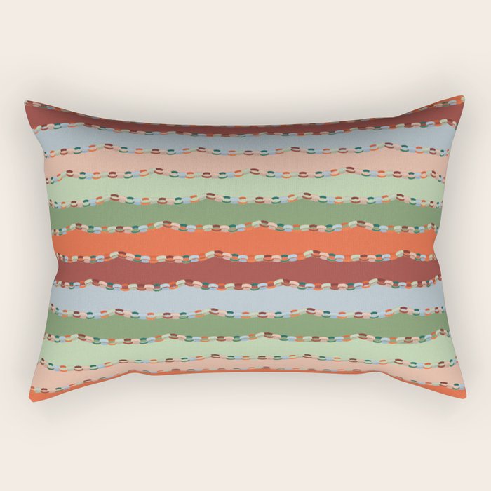 Paper Chains Festive Rectangular Pillow Gallery Image 2