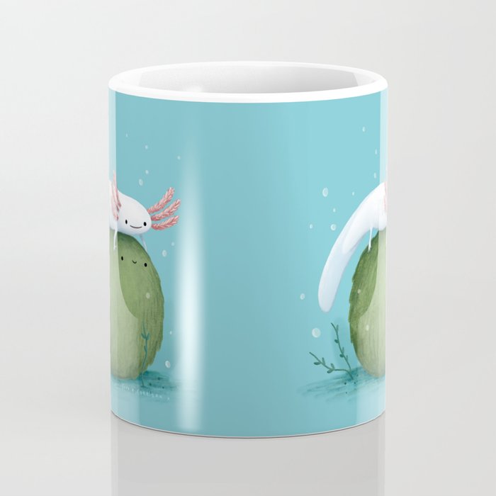 Axolotl on a Mossball Coffee Mug Gallery Image 4