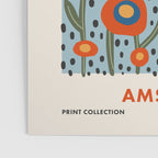 Flower Market Amsterdam, Modern Retro Flower Print Poster Gallery Image 3