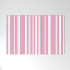 Classic Stripes XXXI - Pastel Pink  Welcome Mat Gallery Image 1