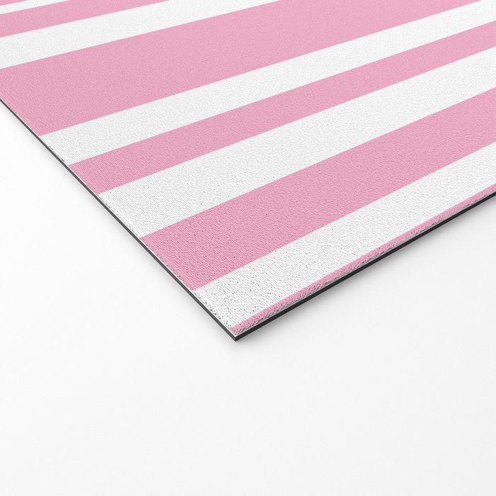 Classic Stripes XXXI - Pastel Pink  Welcome Mat Gallery Image 2
