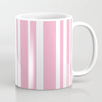 Classic Stripes XXXI - Pastel Pink  Coffee Mug Gallery Image 1