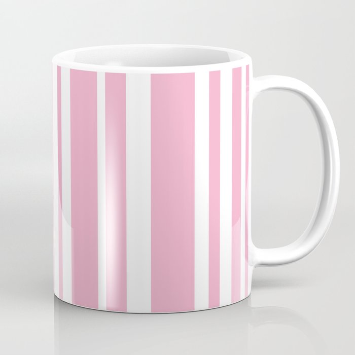 Classic Stripes XXXI - Pastel Pink  Coffee Mug Gallery Image 1