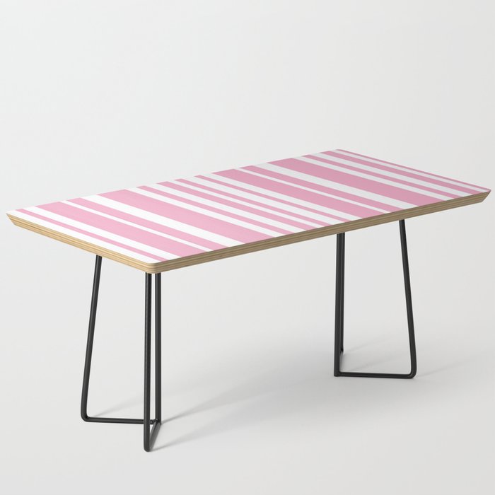 Classic Stripes XXXI - Pastel Pink  Coffee Table Gallery Image 1