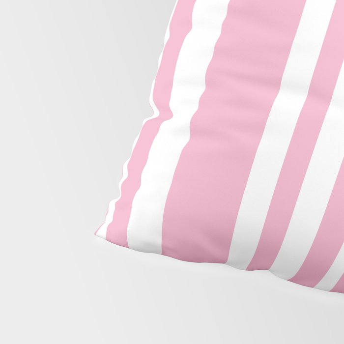 Classic Stripes XXXI - Pastel Pink  Pillow Sham Gallery Image 4