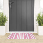 Classic Stripes XXXI - Pastel Pink  Welcome Mat Gallery Image 3