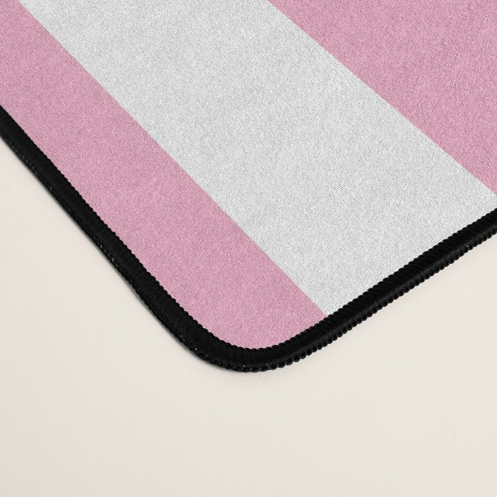 Classic Stripes XXXI - Pastel Pink  Desk Mat Gallery Image 4