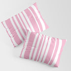 Classic Stripes XXXI - Pastel Pink  Pillow Sham Gallery Image 3