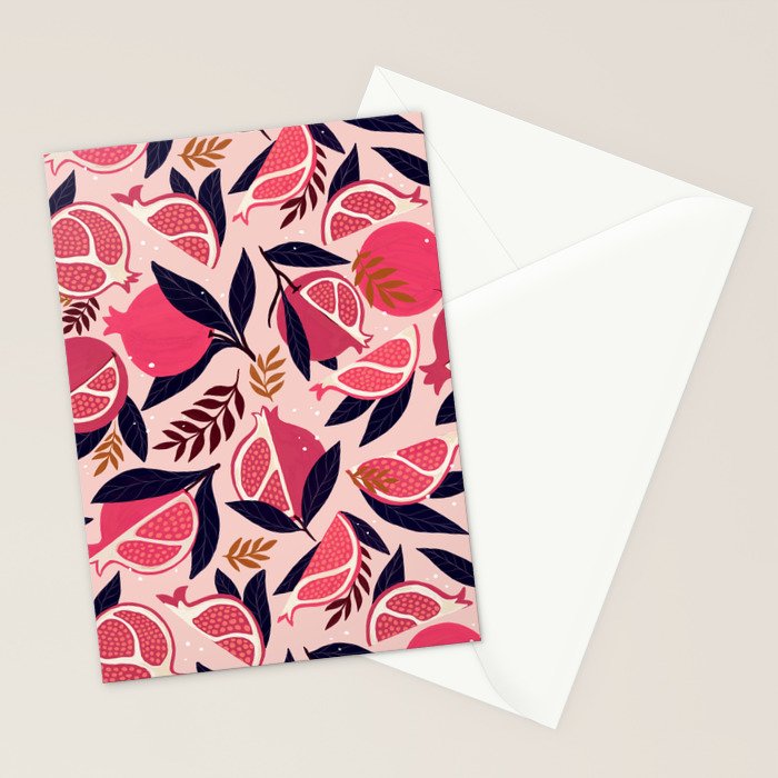 Pomegranate - Pink Stationery Card Gallery Image 2