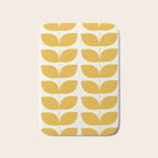 Danish Pattern Yellow Mid Century Modern Bath Mat Gallery Image 1
