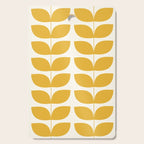 Danish Pattern Yellow Mid Century Modern Cutting Board Gallery Image 1