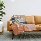 What's The Best That Could Happen - Typography Print Throw Blanket Gallery Image 1
