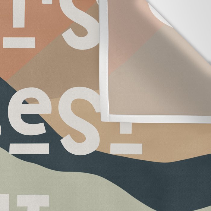 What's The Best That Could Happen - Typography Print Wall Tapestry Gallery Image 3
