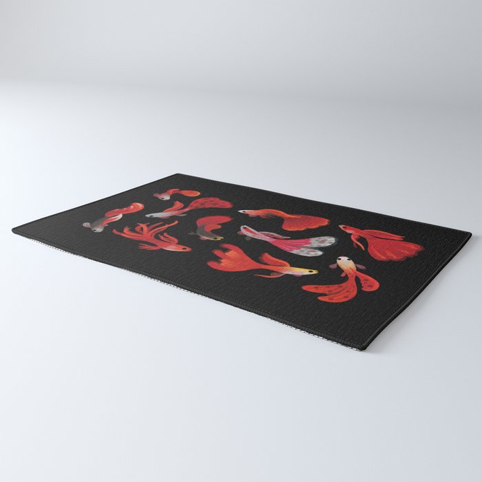 Red guppy Rug Gallery Image 3