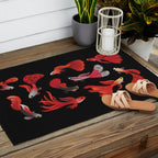 Red guppy Outdoor Rug Gallery Image 2