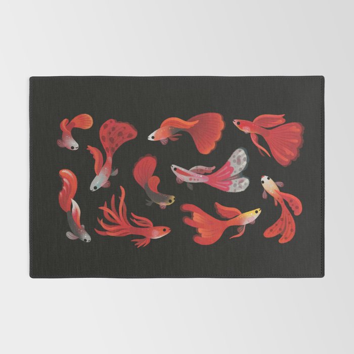 Red guppy Rug Gallery Image 2