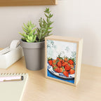 Strawberries Still Life Watercolor Fruit Illustration Mini Art Print Gallery Image 2