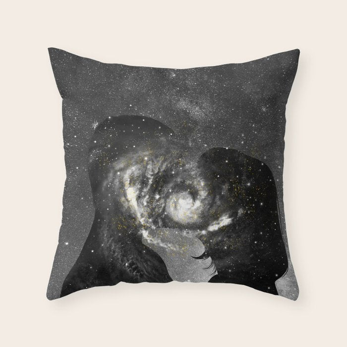 The way our souls melted. Throw Pillow Gallery Image 1