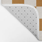 Checkered (Golden Cream) Bath Mat Gallery Image 2