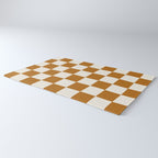 Checkered (Golden Cream) Rug Gallery Image 3