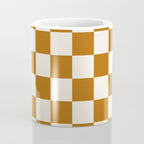 Checkered (Golden Cream) Coffee Mug Gallery Image 4